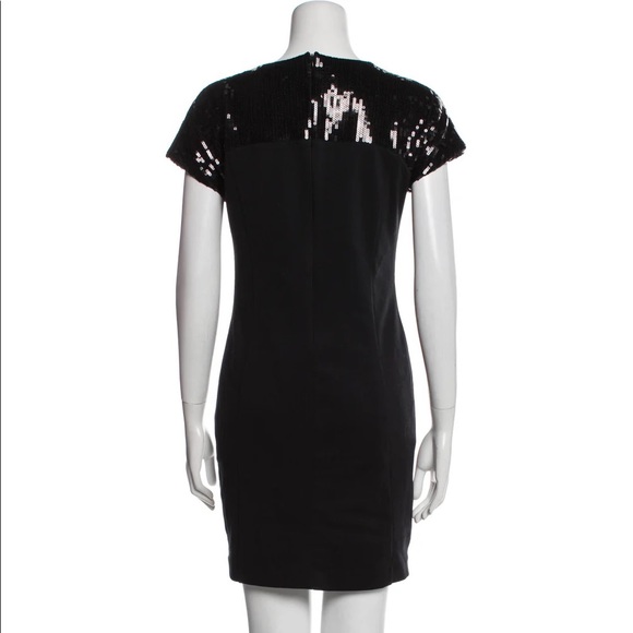 MICHAEL KORS BLACK SEQUIN MINI DRESS size 6 - Picture 3 of 8